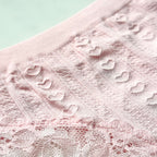 Seamless Heart Pointelle Thong Panty