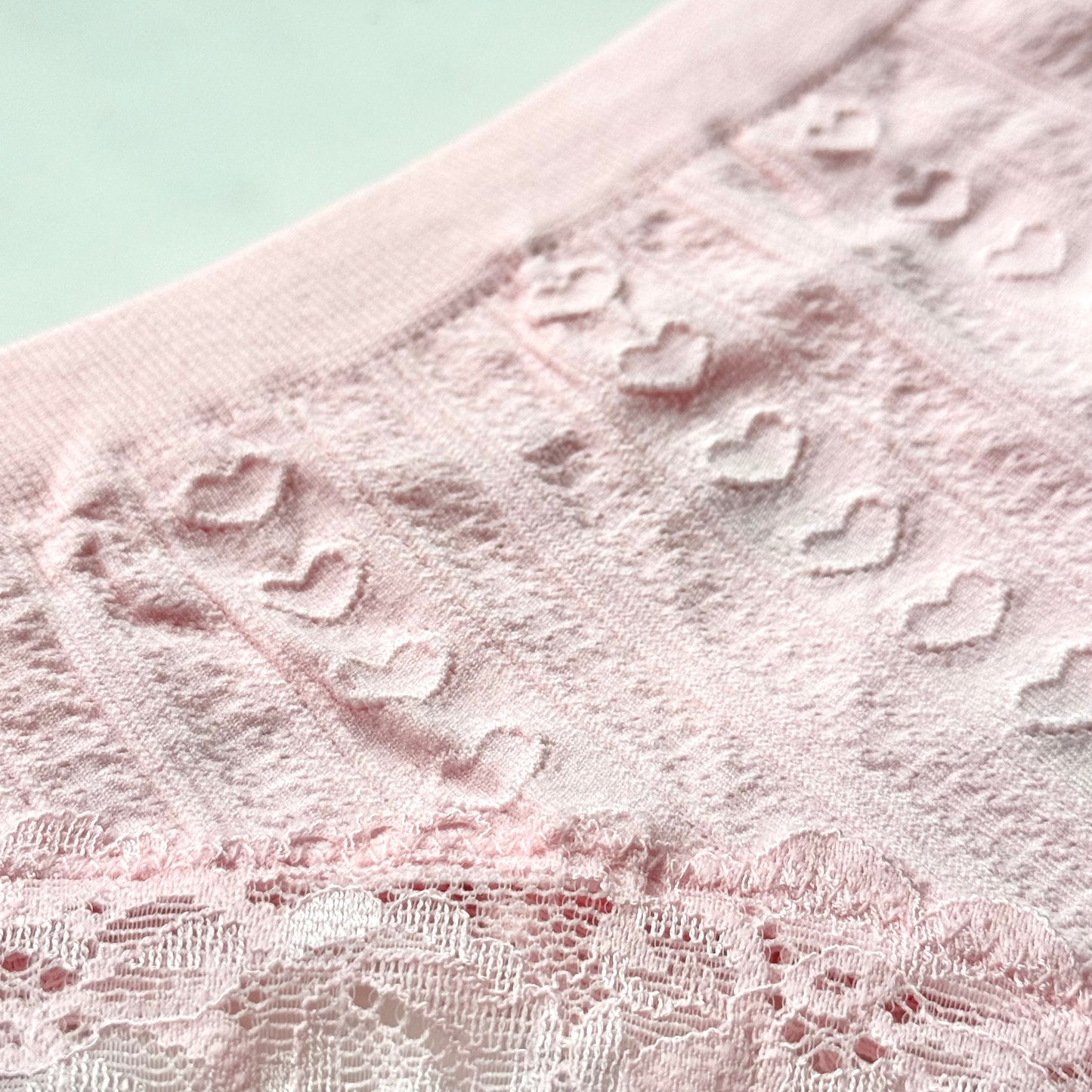 Seamless Heart Pointelle Thong Panty