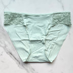 Vanishing Edge Microfiber With Lace Bikini Panty