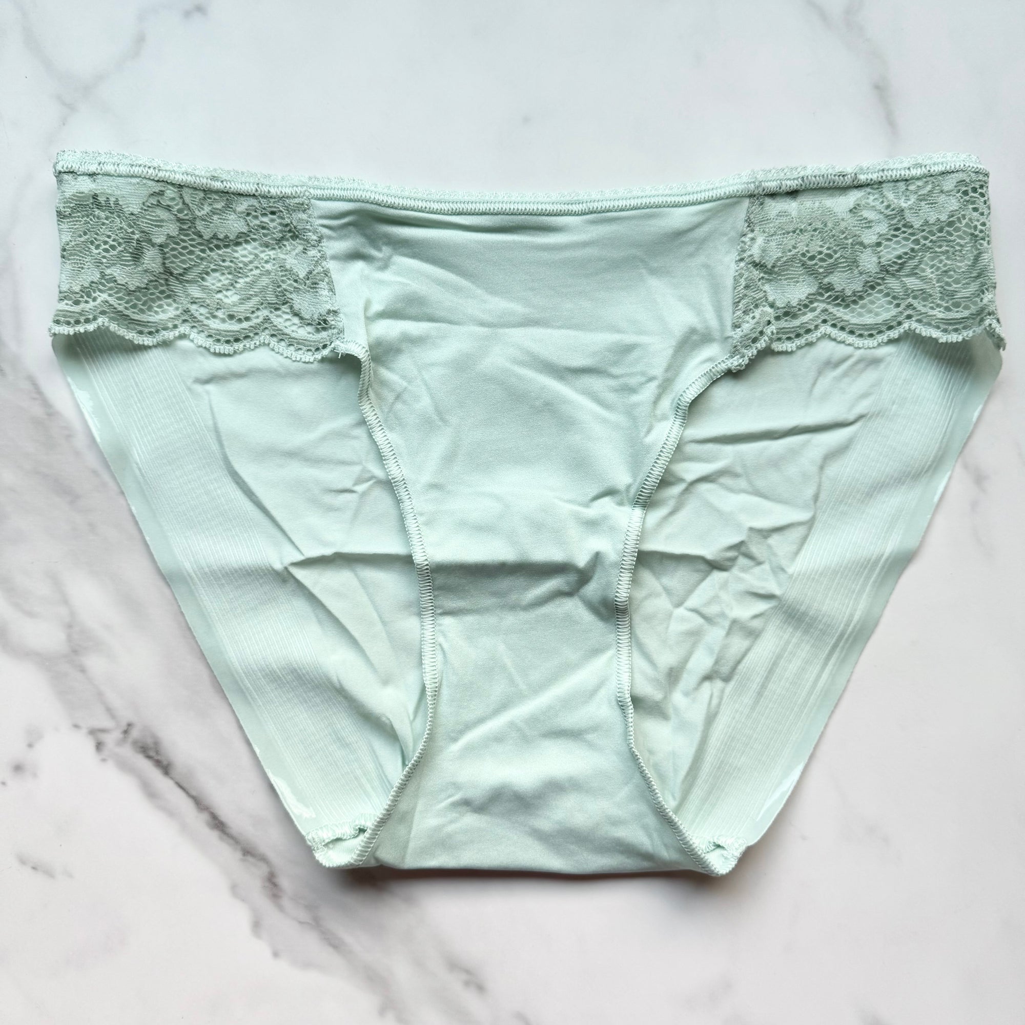 Vanishing Edge Microfiber With Lace Bikini Panty