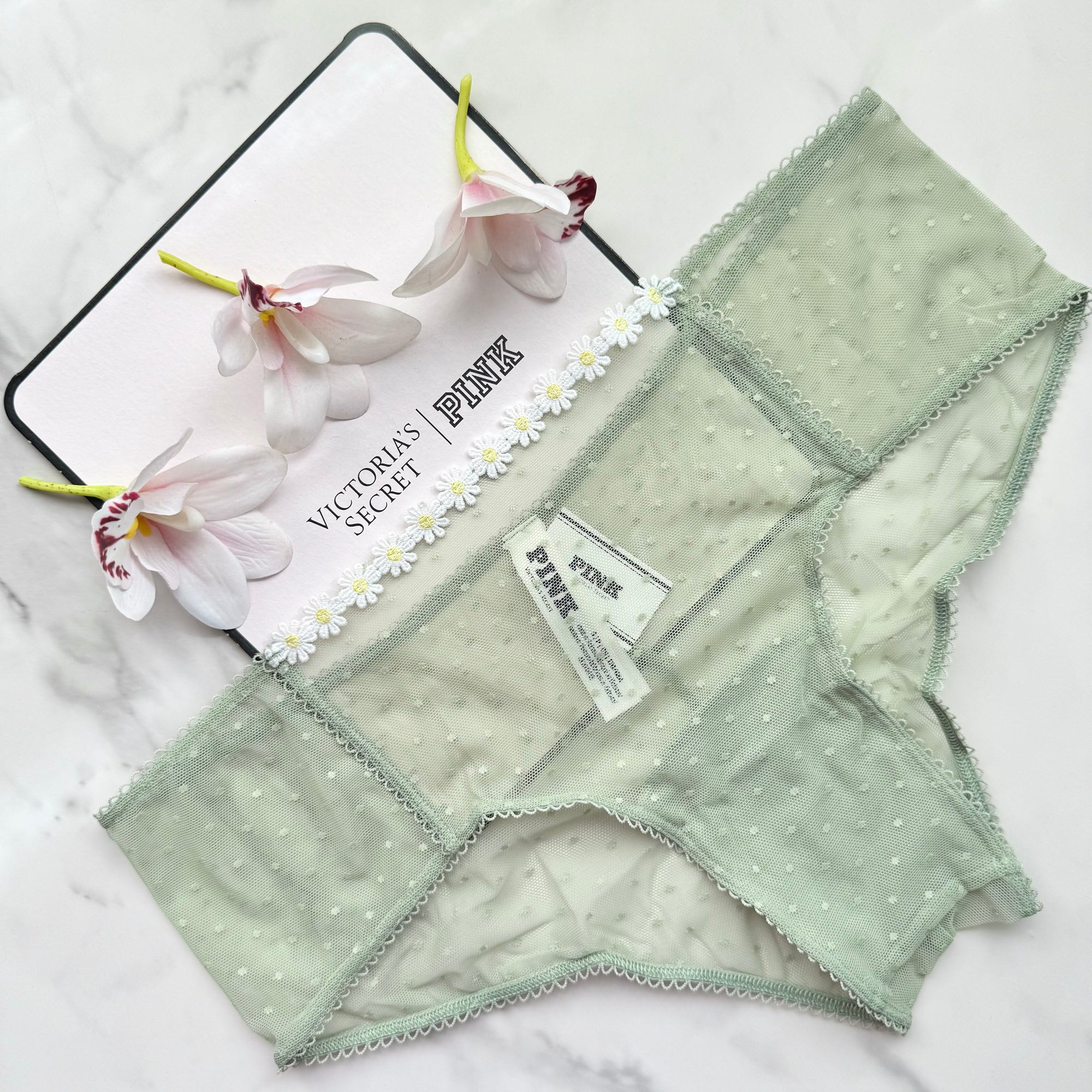 Wink Dot Mesh Cheeky Panty