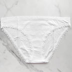 Lace-Trim Lace-Waist Bikini Panty