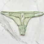 Wink Strappy Dot Mesh Thong Panty