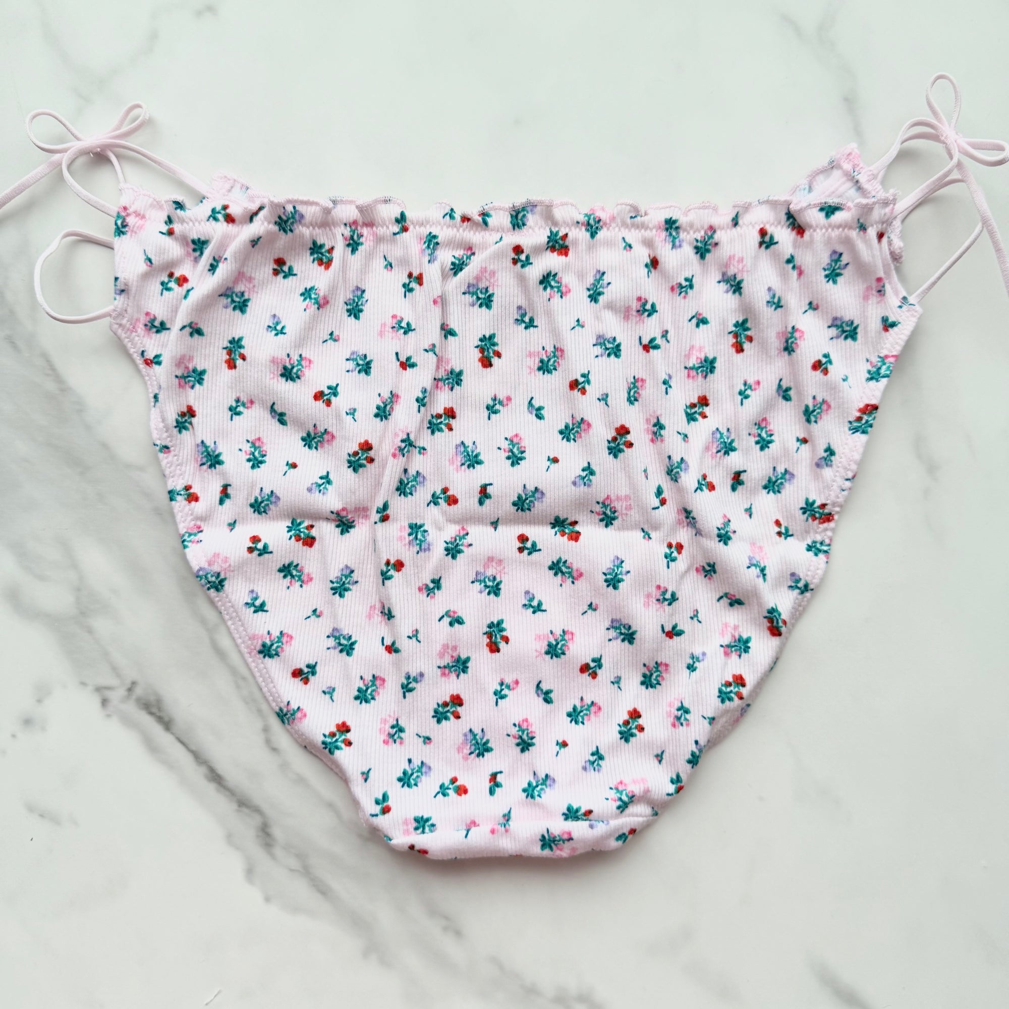 Cotton Side-Tie Smooth Bikini Panty