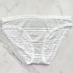 Lace-Trim Lace-Waist Bikini Panty