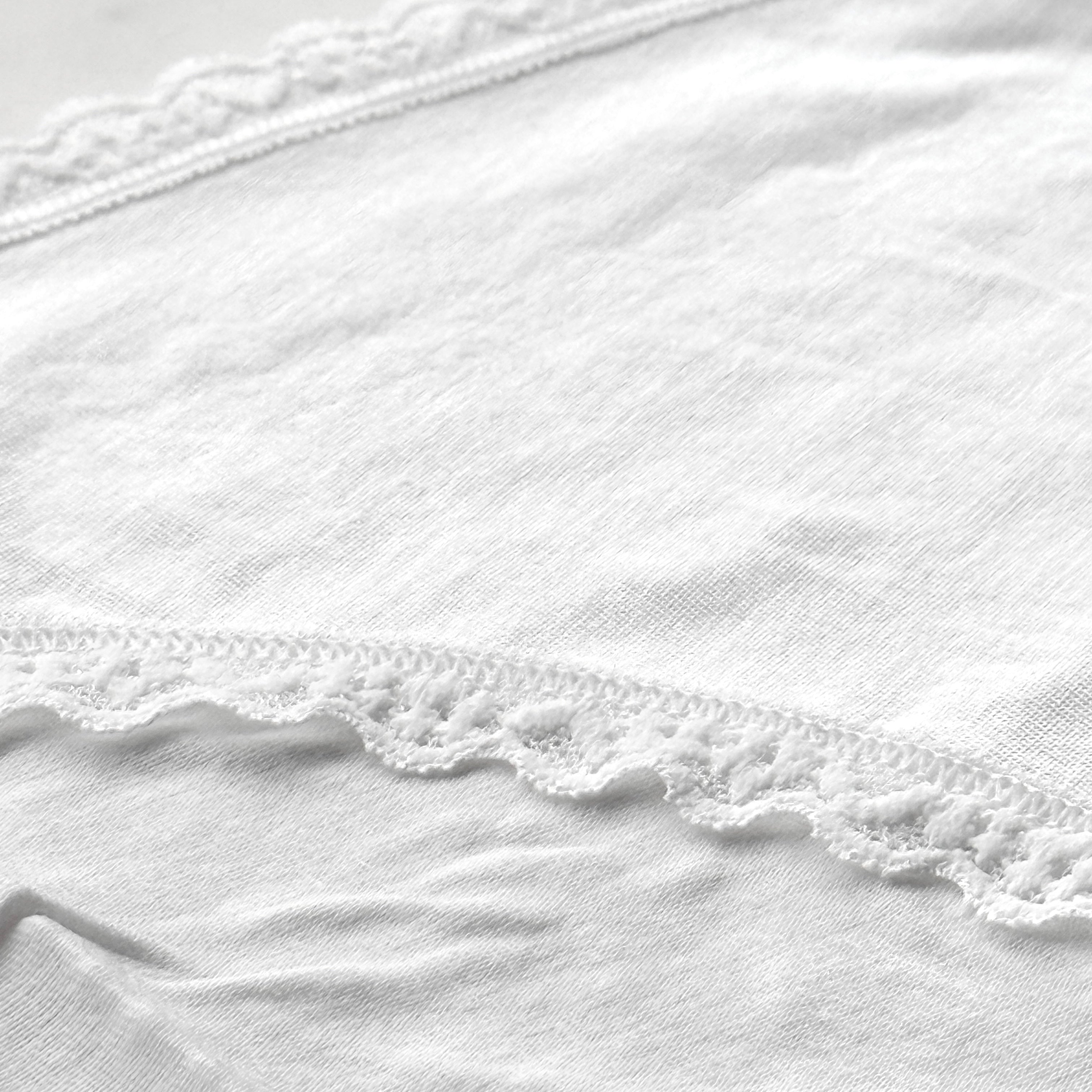 Lace-Trim Lace-Waist Bikini Panty