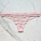 Mixed Media Thong Panty