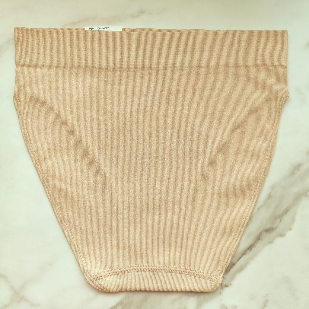 Seamless Ribbed Hi-Cut Bikini Panty