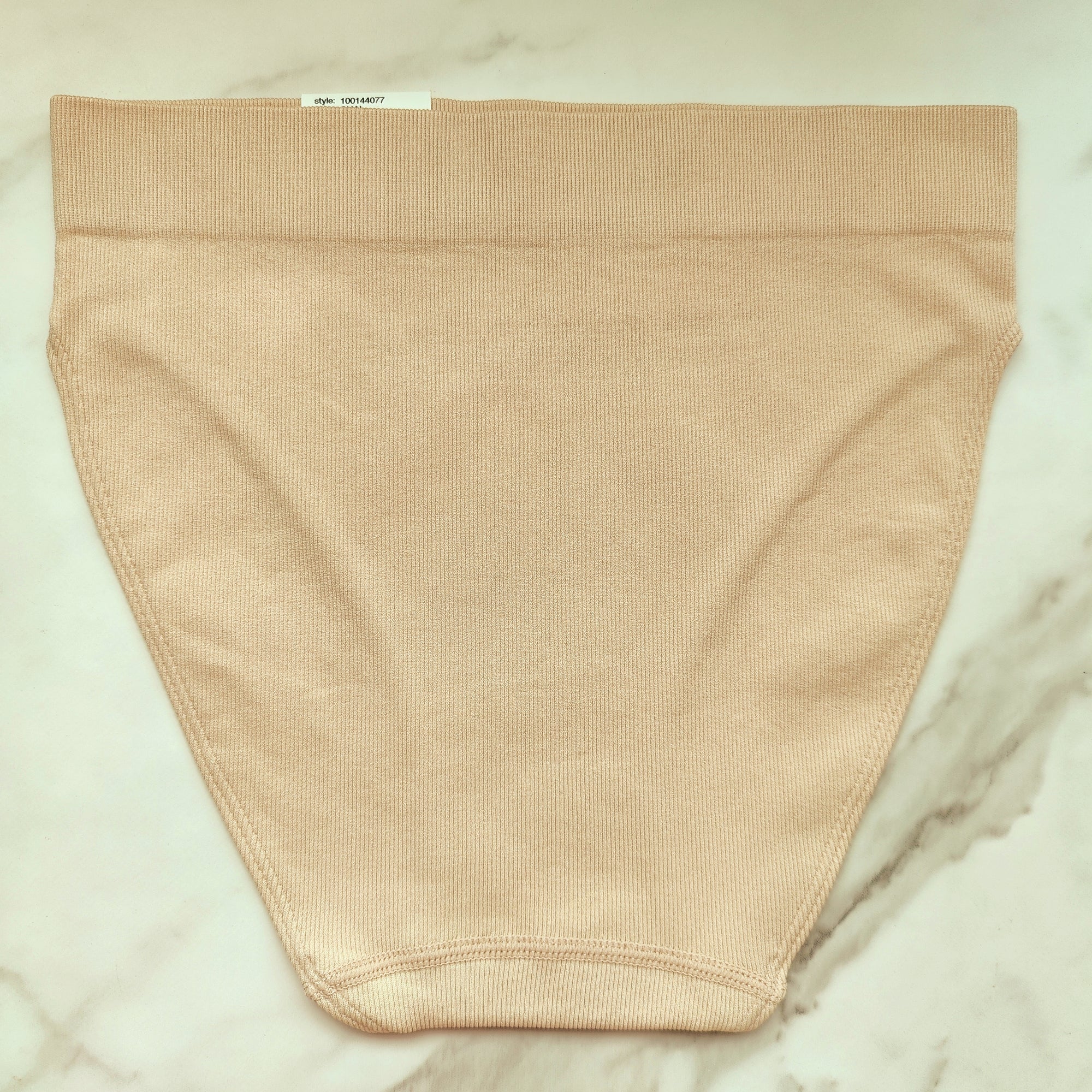 Seamless Ribbed Hi-Cut Bikini Panty