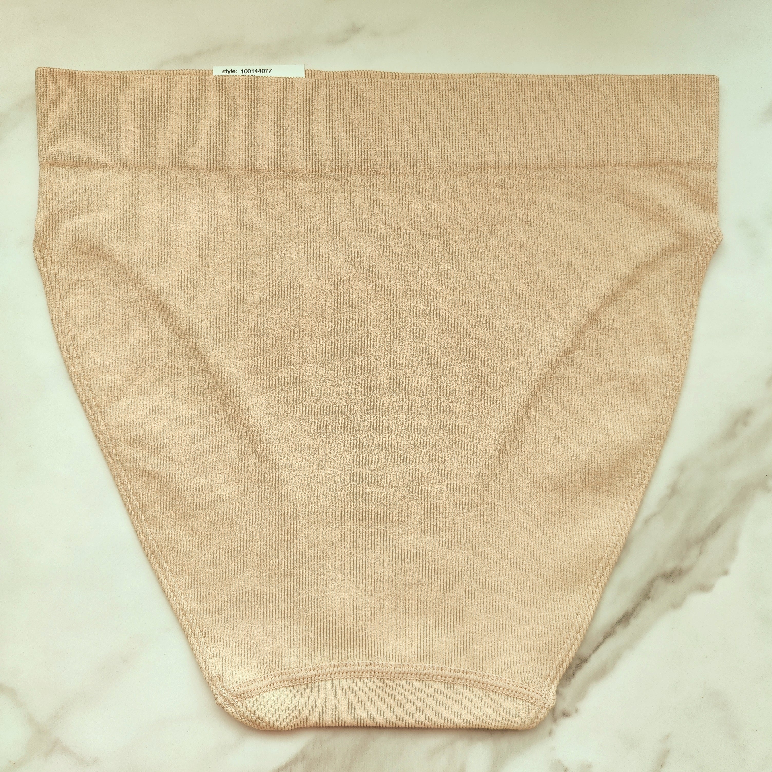 Seamless Ribbed Hi-Cut Bikini Panty