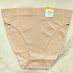 Seamless Ribbed Hi-Cut Bikini Panty