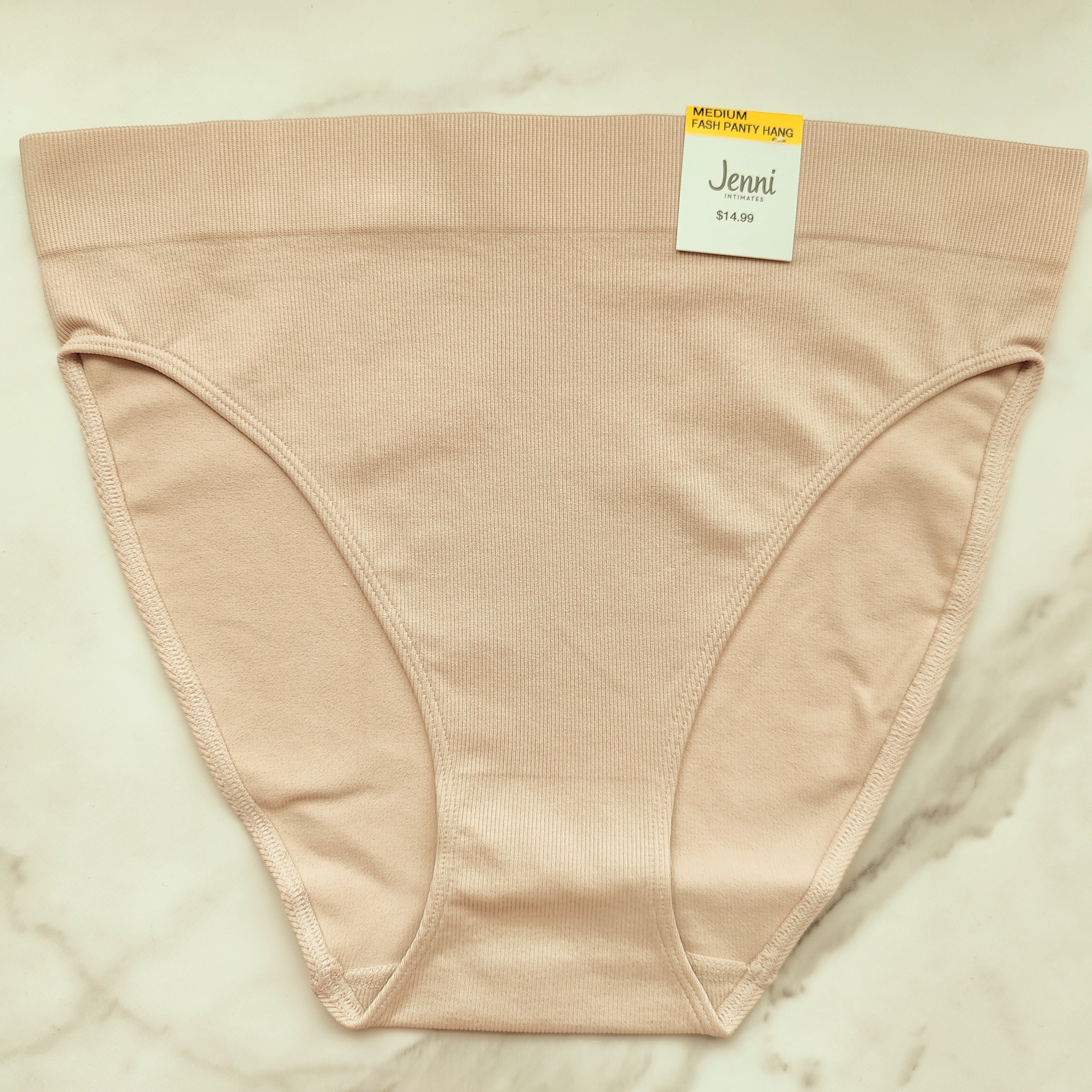 Seamless Ribbed Hi-Cut Bikini Panty