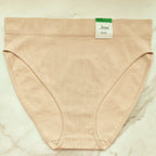 Seamless Ribbed Hi-Cut Bikini Panty