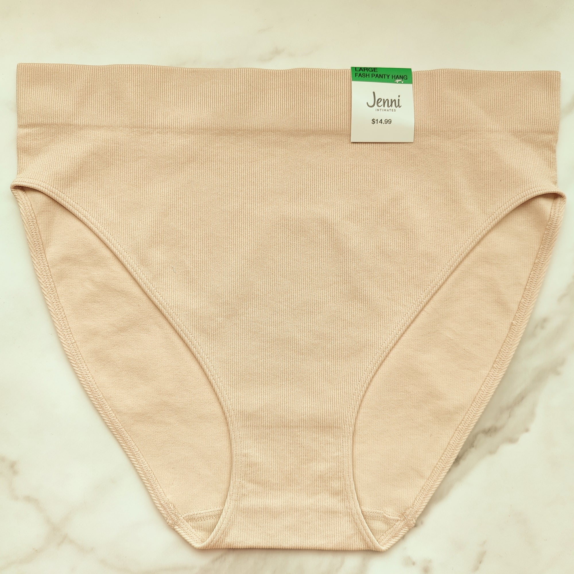 Seamless Ribbed Hi-Cut Bikini Panty