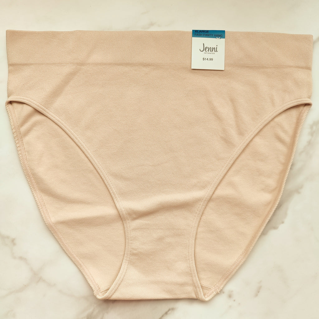 Seamless Ribbed Hi-Cut Bikini Panty
