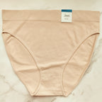 Seamless Ribbed Hi-Cut Bikini Panty