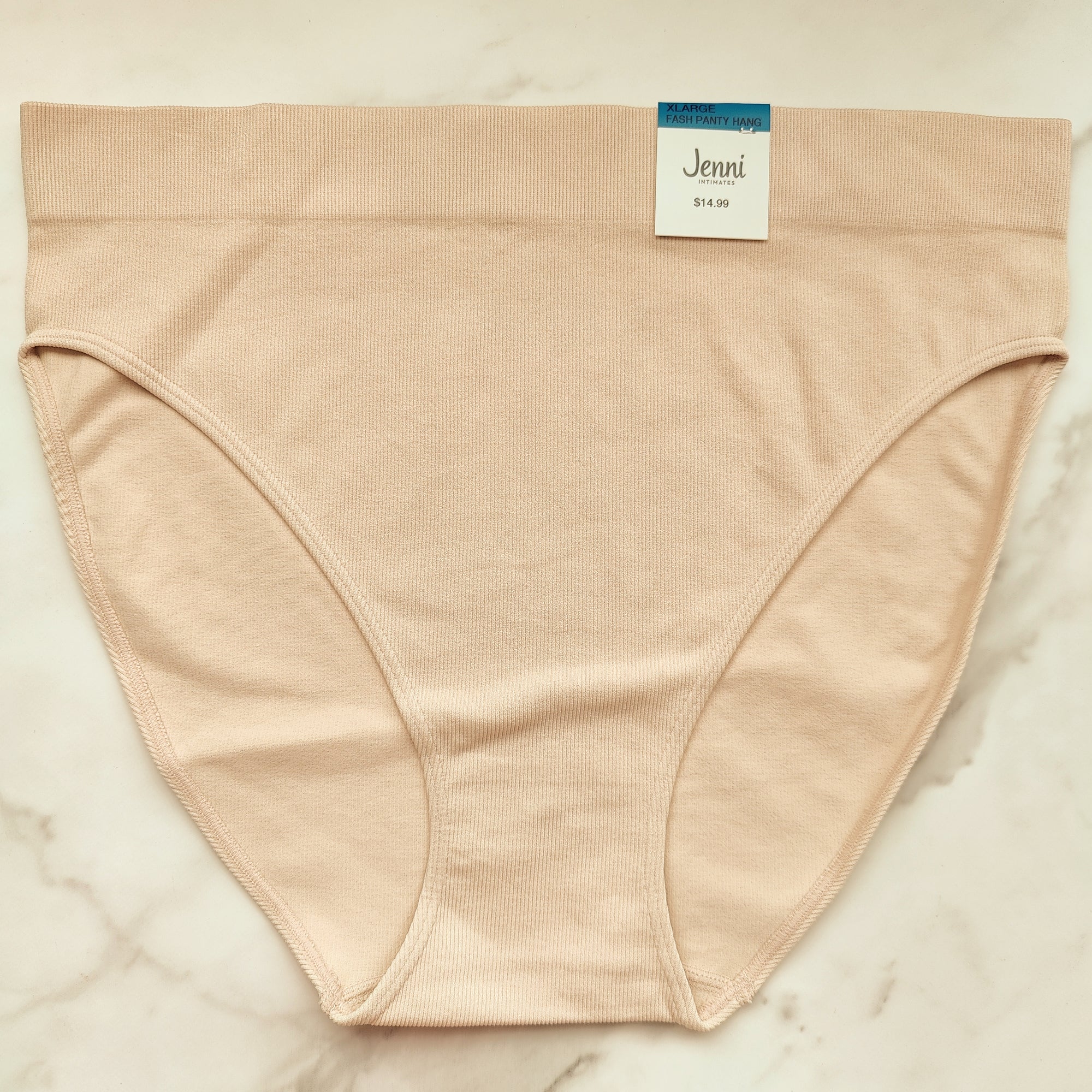 Seamless Ribbed Hi-Cut Bikini Panty