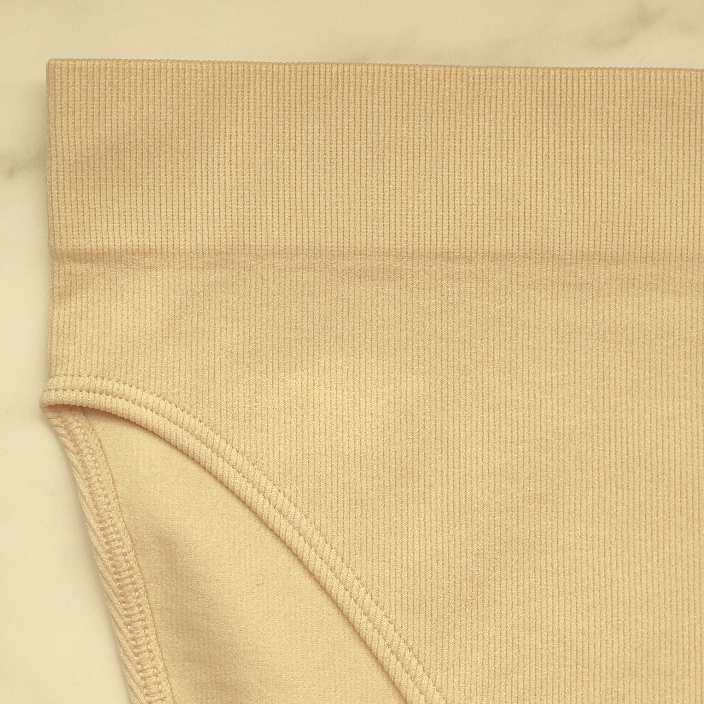 Seamless Ribbed Hi-Cut Bikini Panty