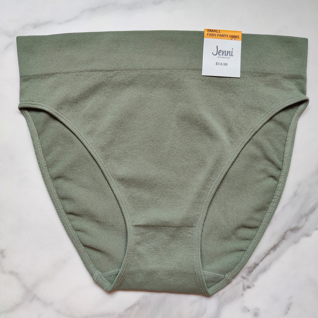Seamless Ribbed Hi-Cut Bikini Panty