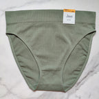 Seamless Ribbed Hi-Cut Bikini Panty