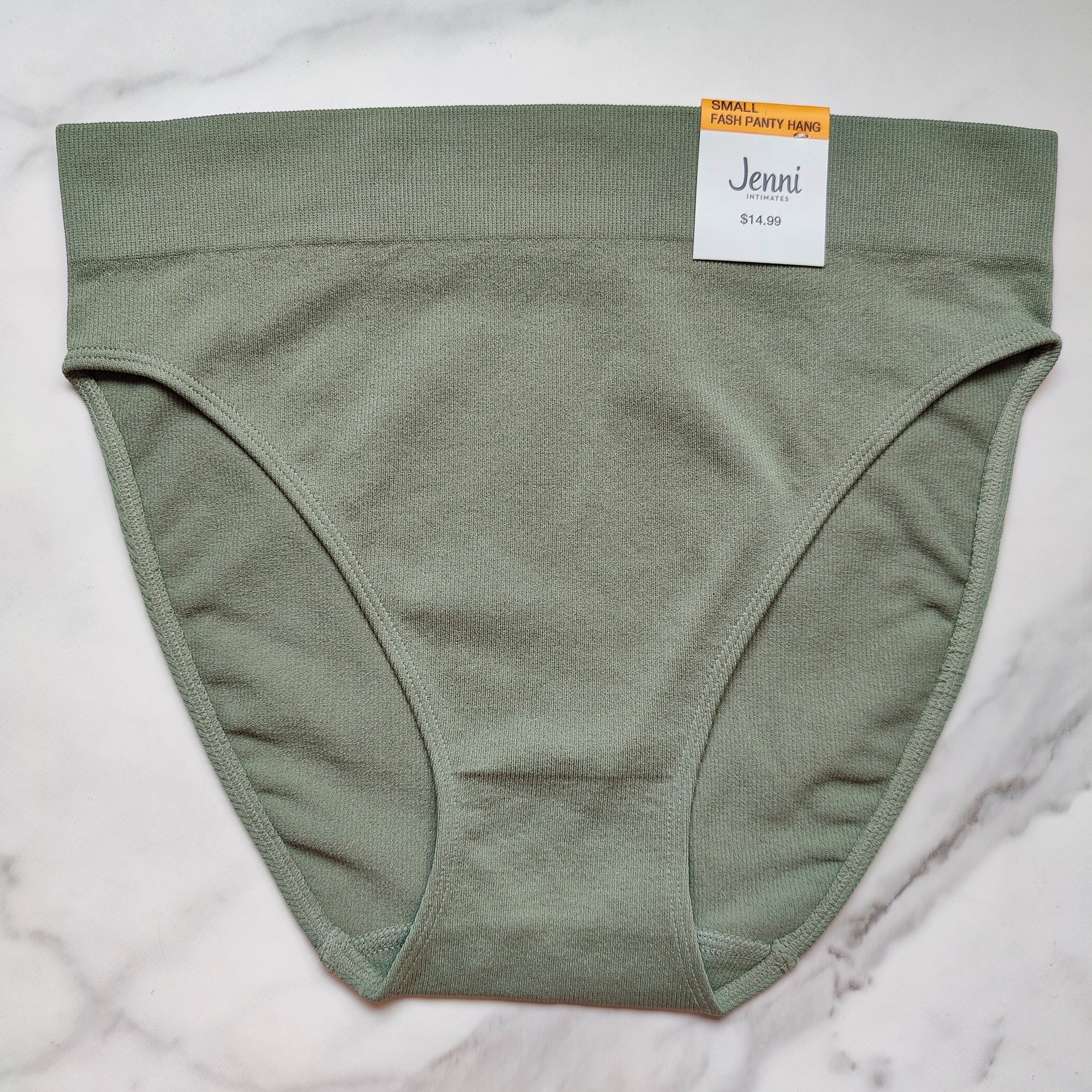 Seamless Ribbed Hi-Cut Bikini Panty