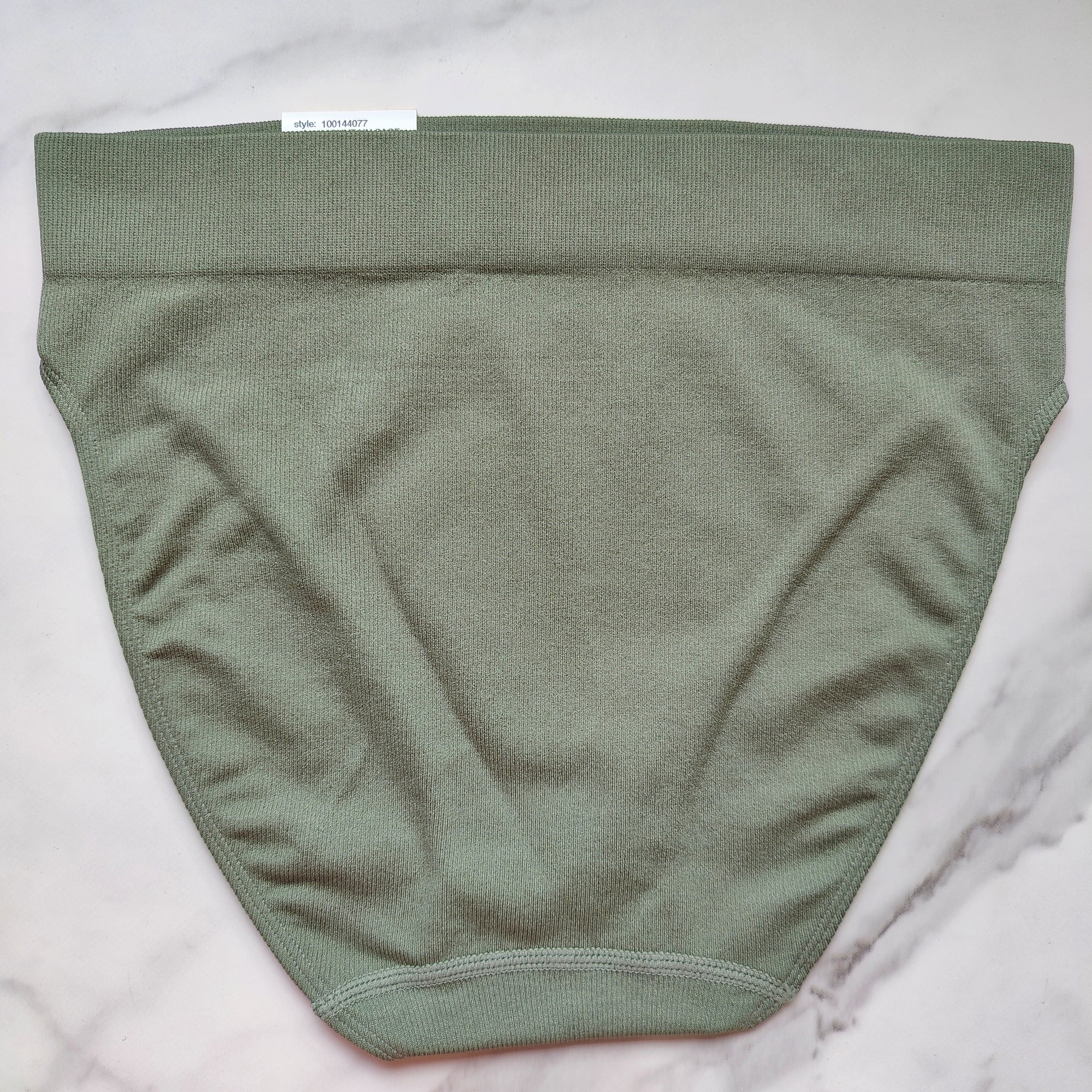 Seamless Ribbed Hi-Cut Bikini Panty