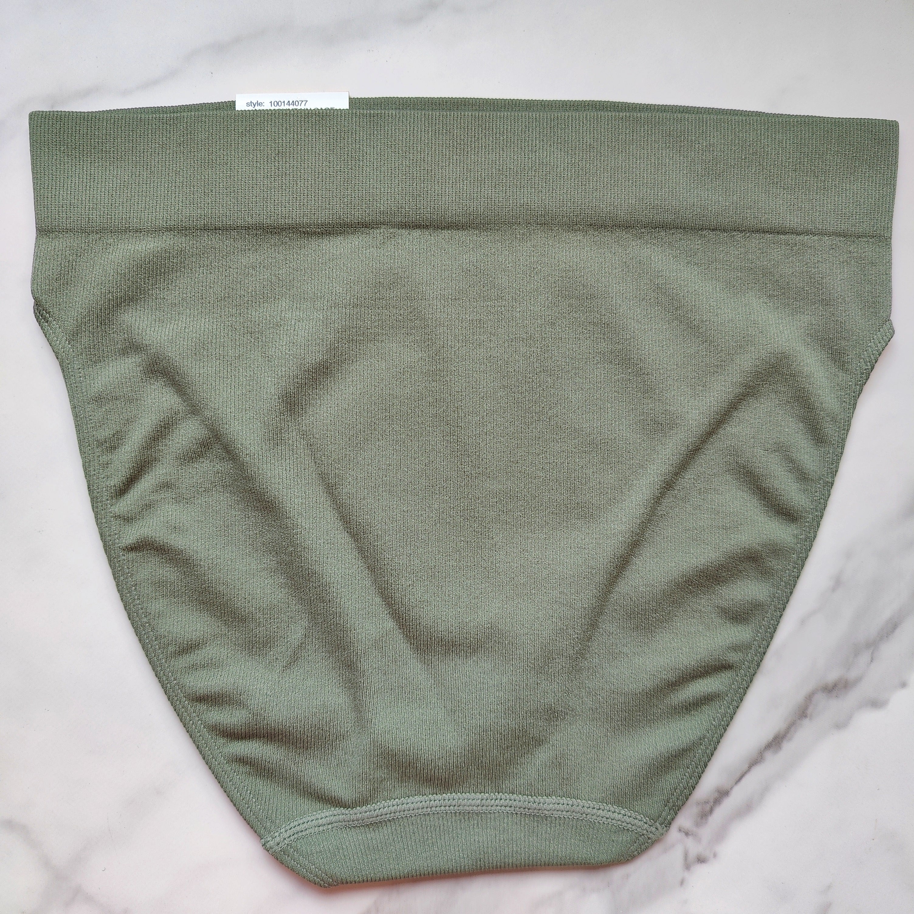 Seamless Ribbed Hi-Cut Bikini Panty