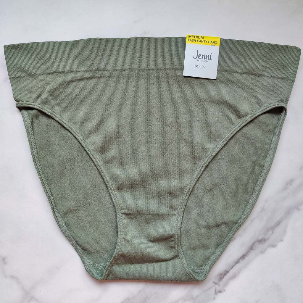 Seamless Ribbed Hi-Cut Bikini Panty