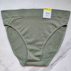 Seamless Ribbed Hi-Cut Bikini Panty