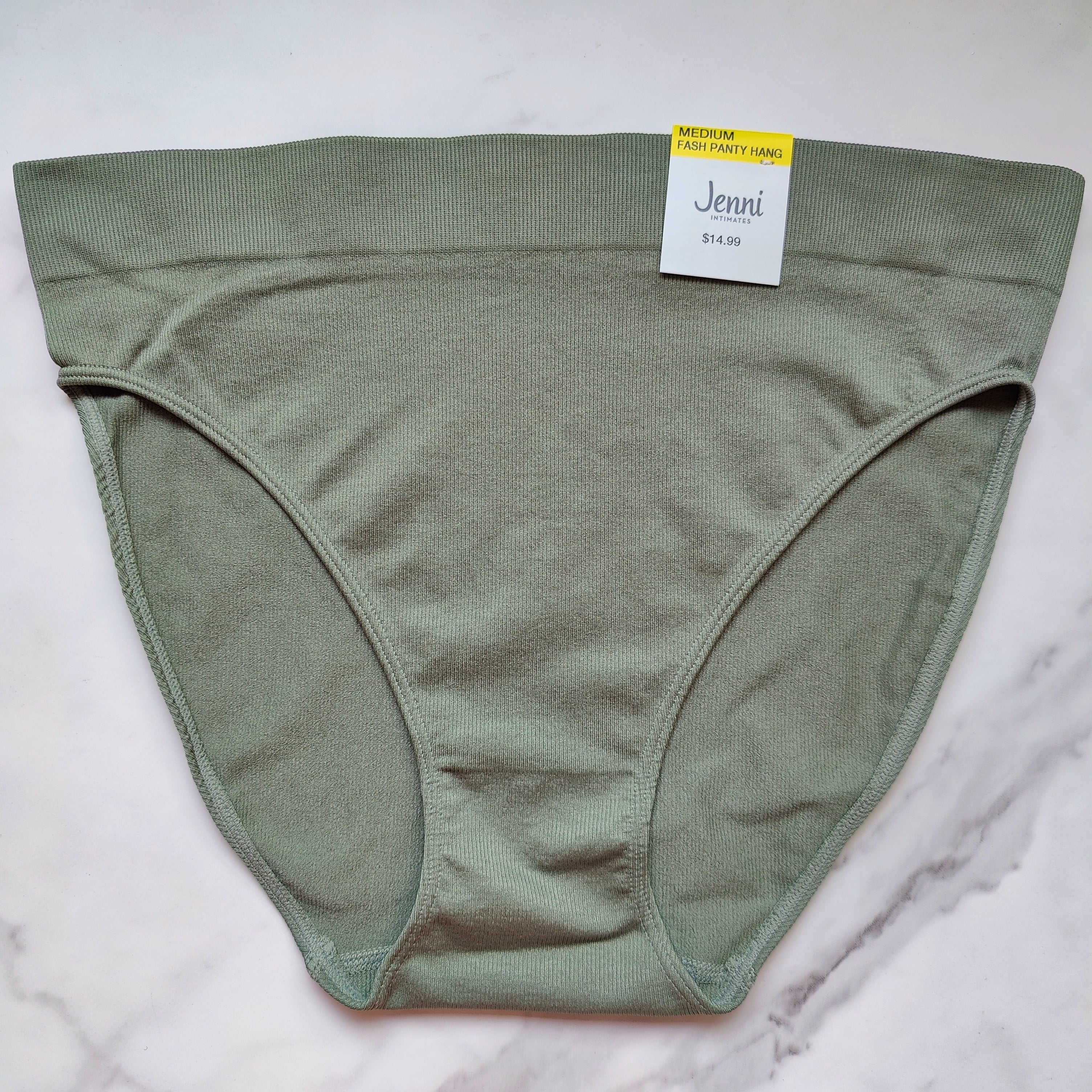 Seamless Ribbed Hi-Cut Bikini Panty
