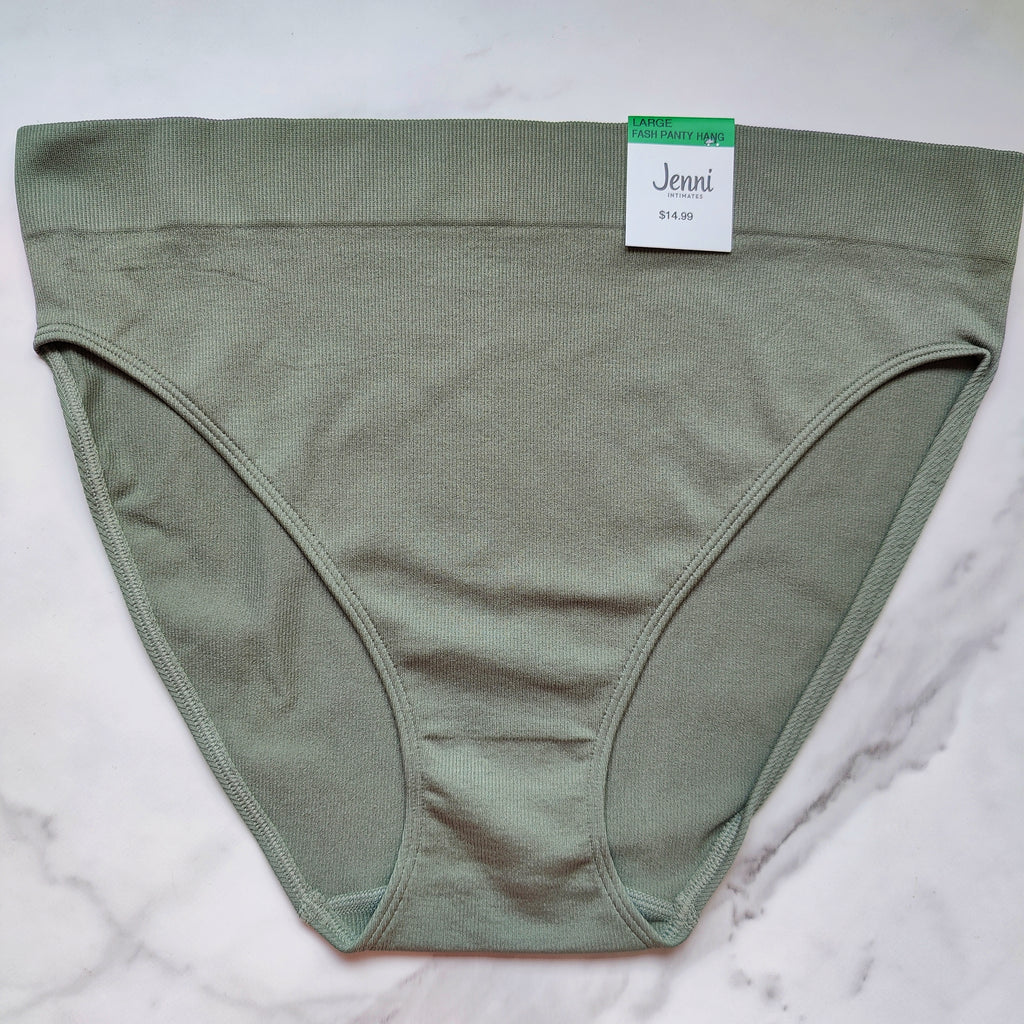 Seamless Ribbed Hi-Cut Bikini Panty