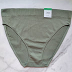Seamless Ribbed Hi-Cut Bikini Panty