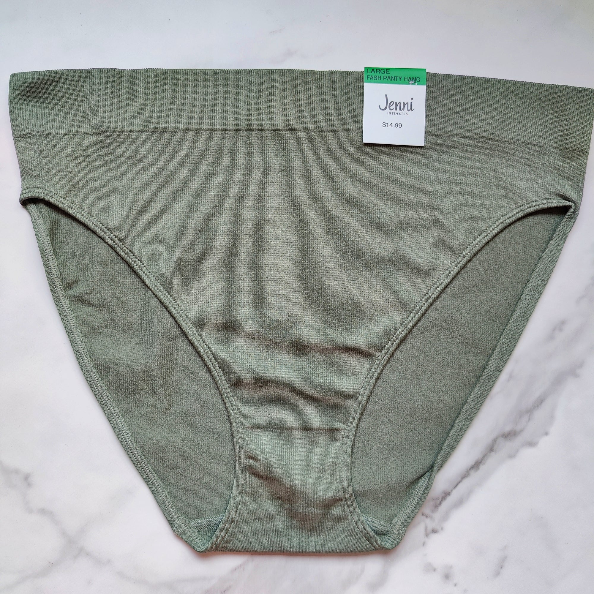 Seamless Ribbed Hi-Cut Bikini Panty
