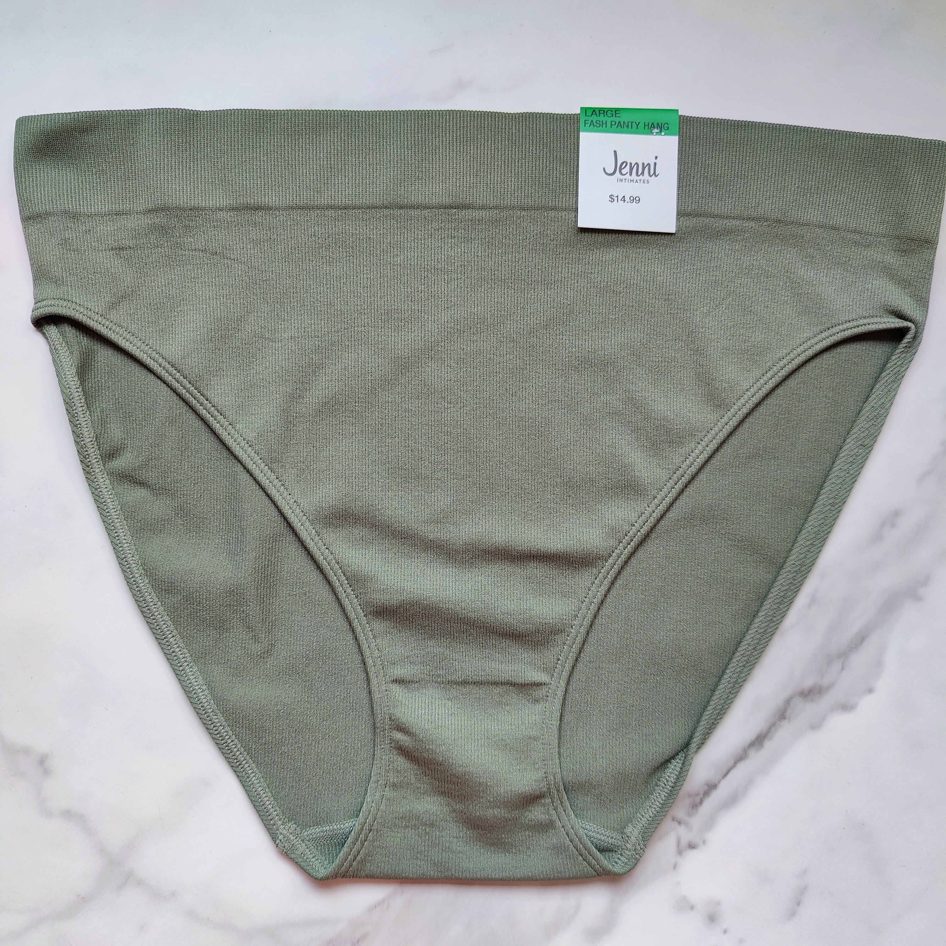 Seamless Ribbed Hi-Cut Bikini Panty