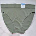 Seamless Ribbed Hi-Cut Bikini Panty