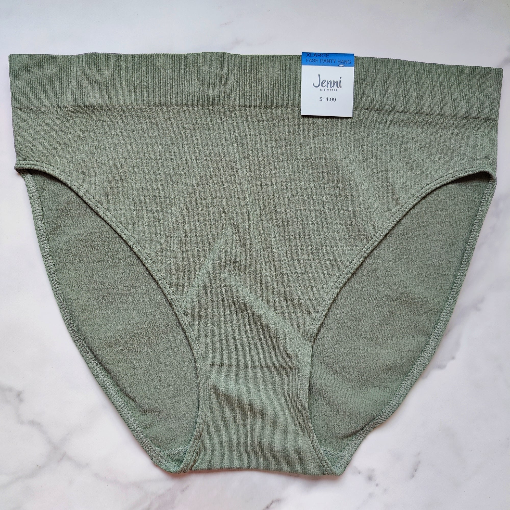 Seamless Ribbed Hi-Cut Bikini Panty
