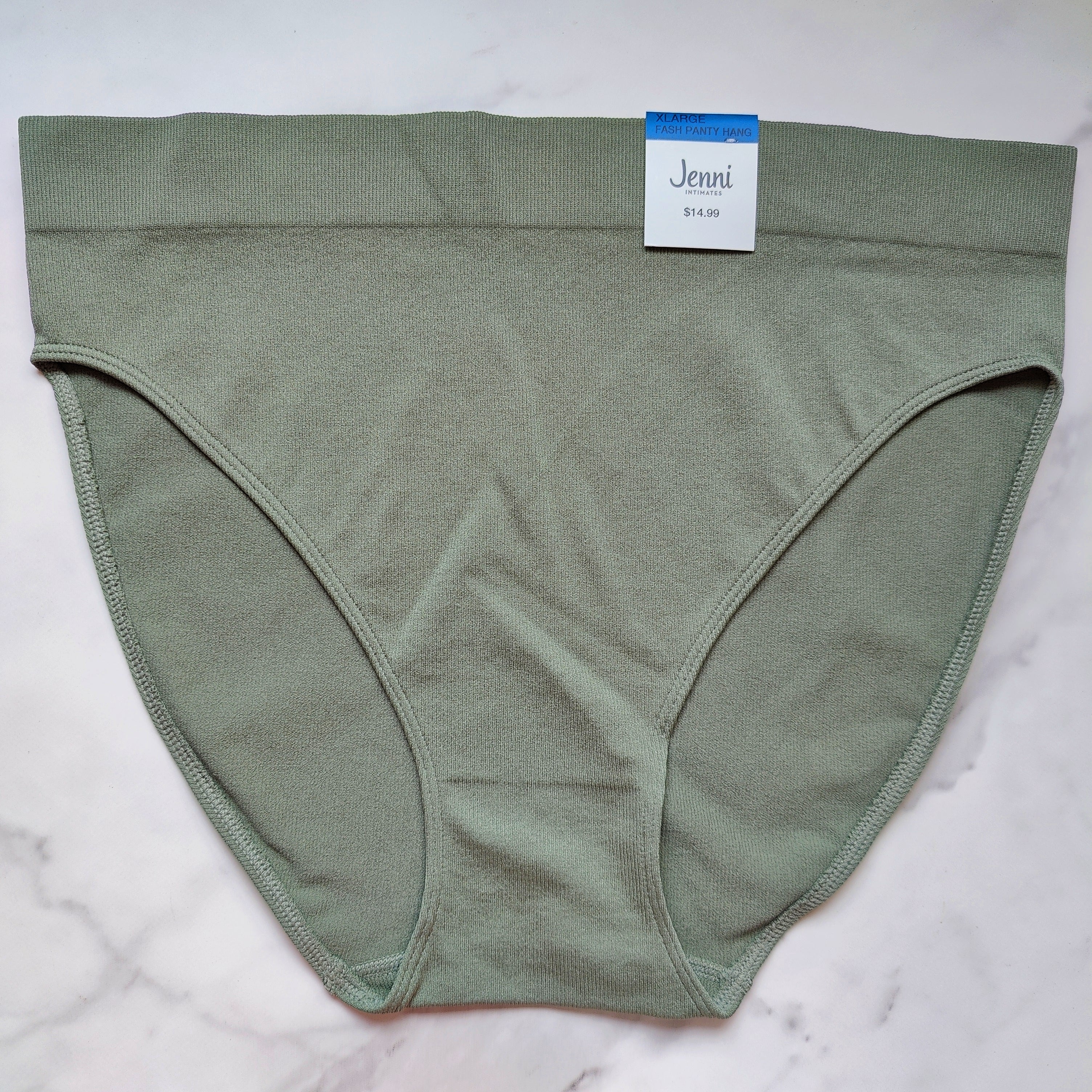 Seamless Ribbed Hi-Cut Bikini Panty