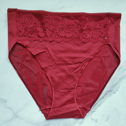 Vanishing Edge Microfiber with Lace High Leg Panty