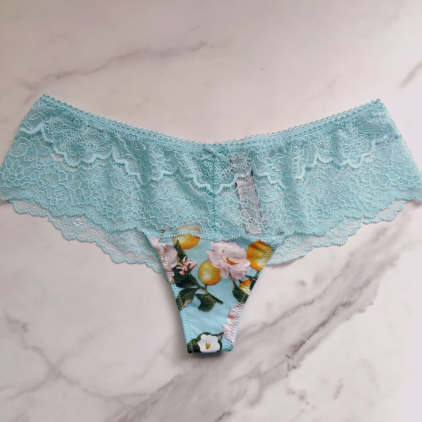 Dream Angels Floral Lace Top Hipster Thong Panty