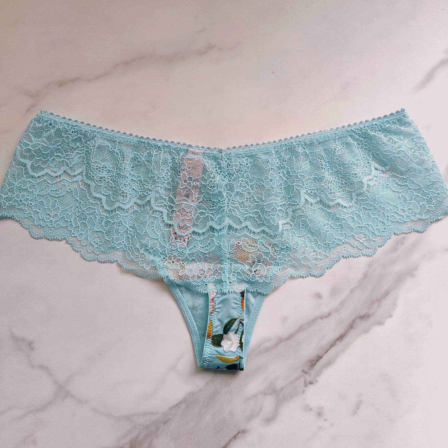 Dream Angels Floral Lace Top Hipster Thong Panty