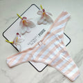 Victoria's Secret  Ribbed Stretch Cotton High-Leg Scoop Thong Panty 