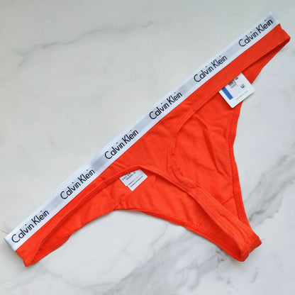 Carousel Logo Cotton Thong Panty