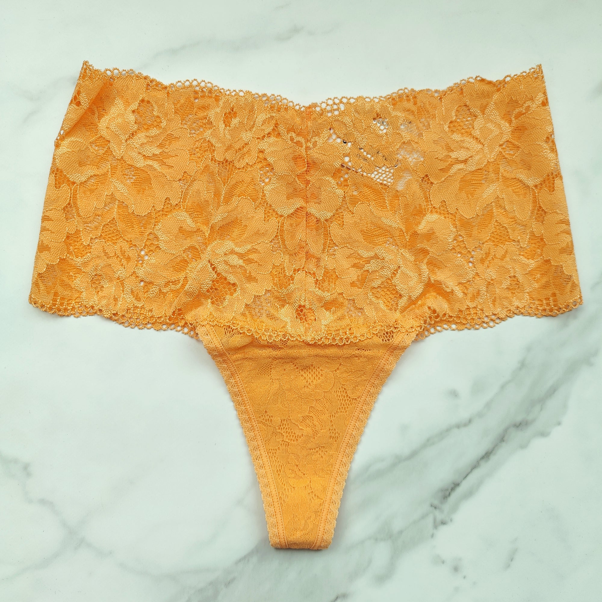 Embraceable Signature All-Over Lace Retro Thong Panty
