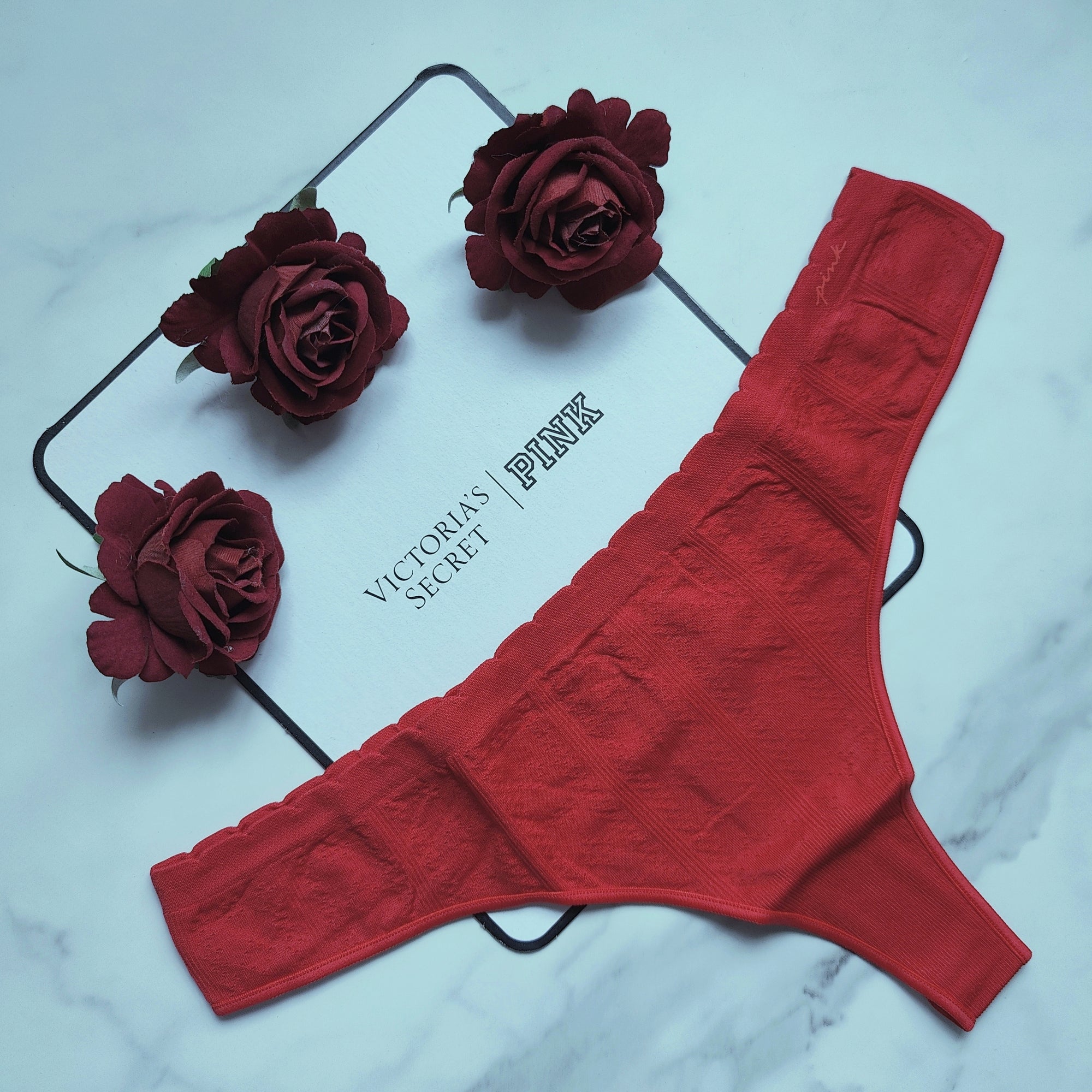 Pointelle Seamless Thong Panty