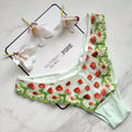 Victoria's Secret  Dream Angels Strawberry Embroidery Brazilian Panty 