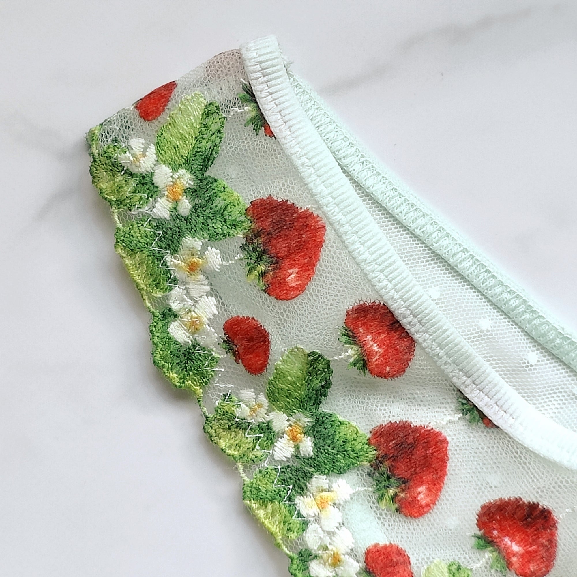 Dream Angels Strawberry Embroidery Brazilian Panty