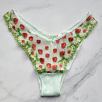 Dream Angels Strawberry Embroidery Brazilian Panty