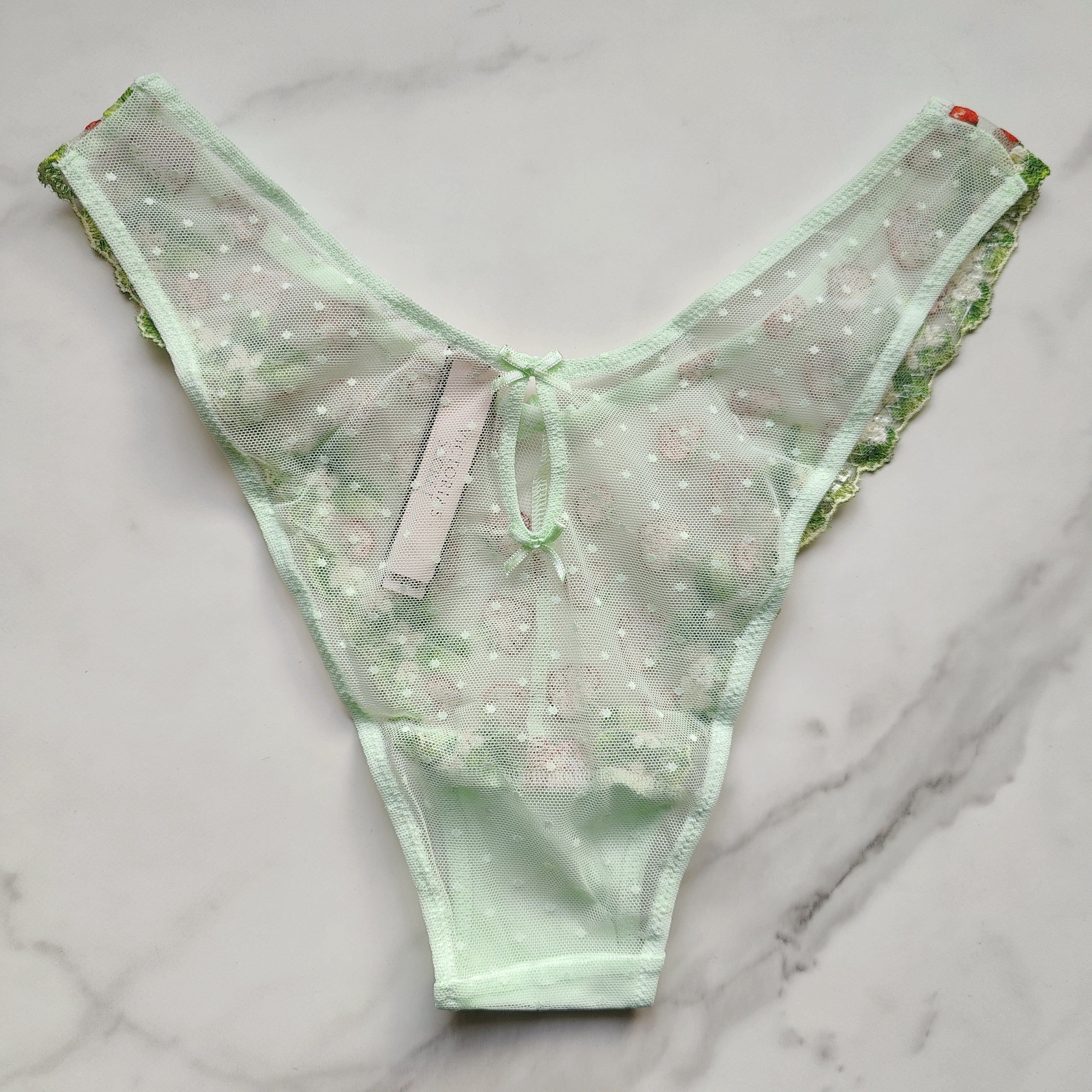 Dream Angels Strawberry Embroidery Brazilian Panty