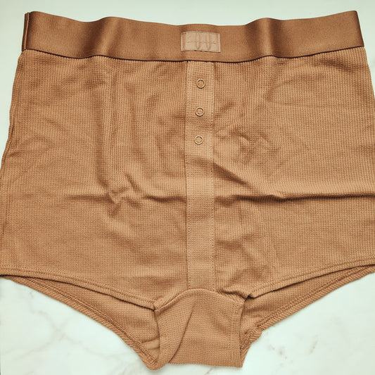 Waffle High-Waist Boyshort Panty