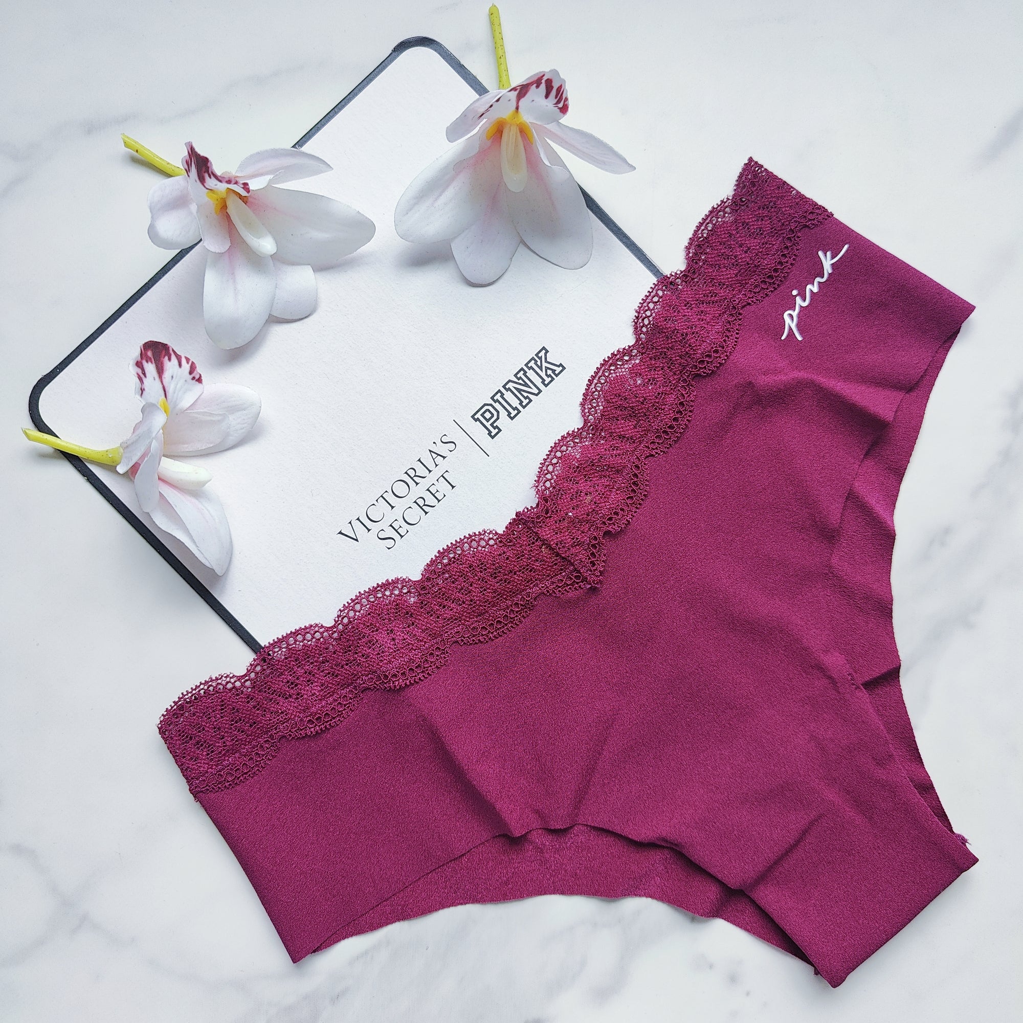 Lace Waistband No-Show Cheekster Panty